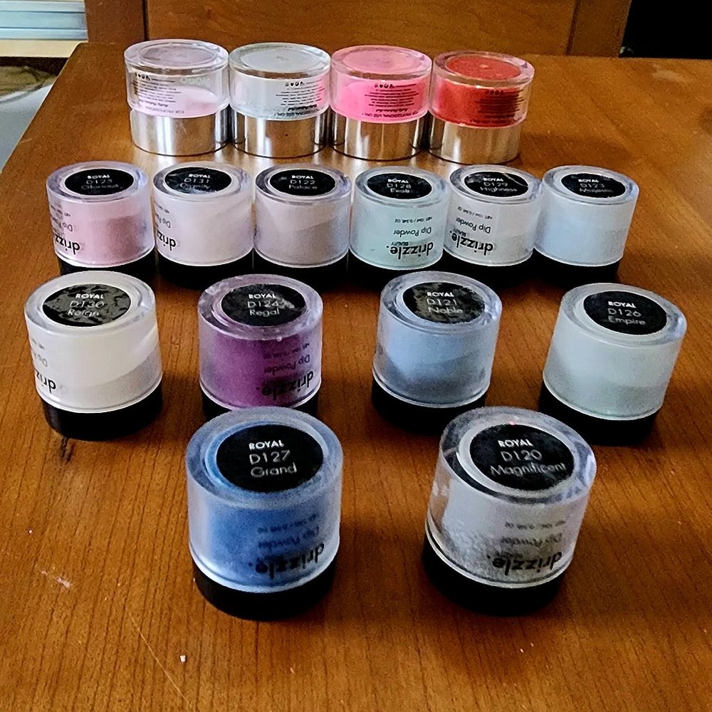 Set of 16 dip nail colors